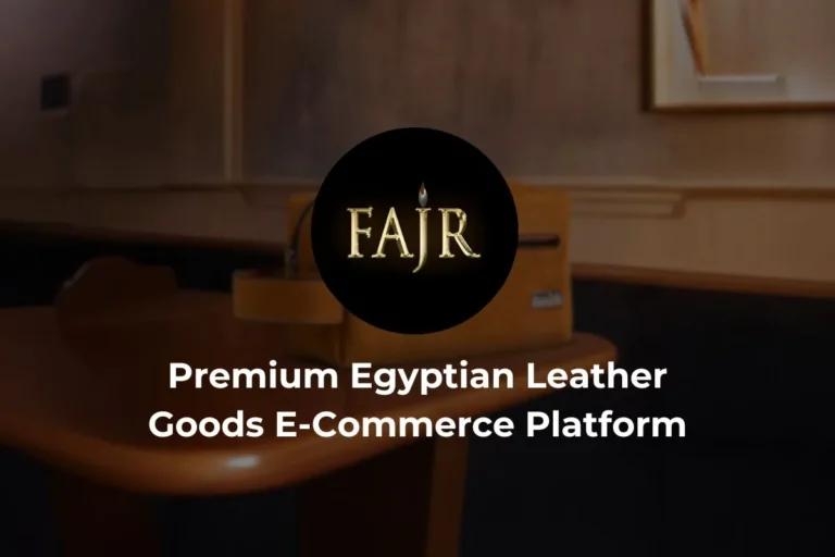 FAJR – Premium Egyptian Leather Goods E-Commerce Platform
