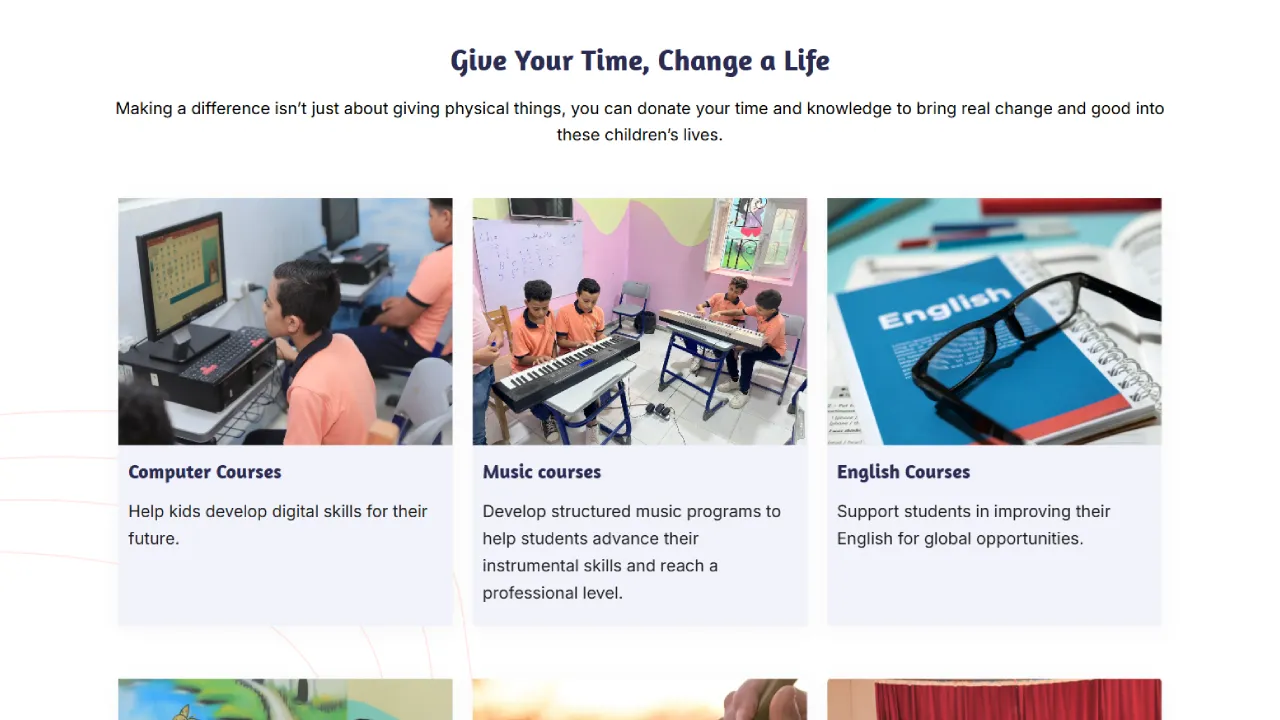 Mustard Seed Project – Egyptian NGO Website screenshot
